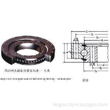 Single-Row Four Point Contact Ball Slewing Bearing Without
